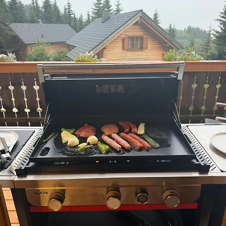 Edelwild Almchalet - Koralpen Residenz Im Koralm Dorf I Xxl Luxus 144 Qm I Privat-spa I Garten I Gartenmoebel I Weber Grill I Bang & Olufsen Tv I Wmf Kuechengeraete I Kaminofen I Panoramasicht I 4 Parkplaetze Frantschach-Sankt Gertraud